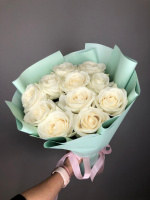 Букет_11 белых роз