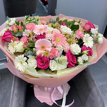 Шикарный букет из гербер