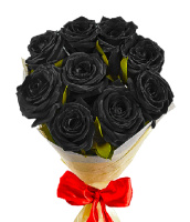Букет_9 черных роз