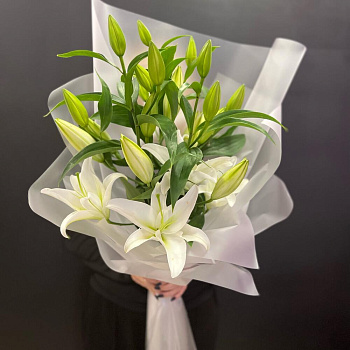 Лилии белые