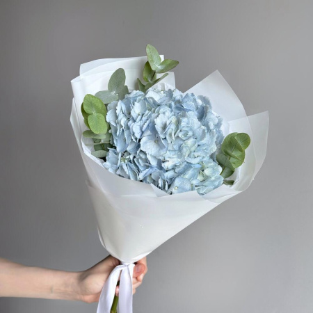 Букет_Нежный букет гортензия и эвкалипт